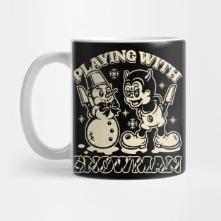 Playing With Snowman Mug